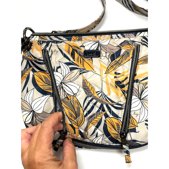 Lug Swivel Convertible Crossbody Bag Lily Grey RFID Protected - Picture 3 of 8